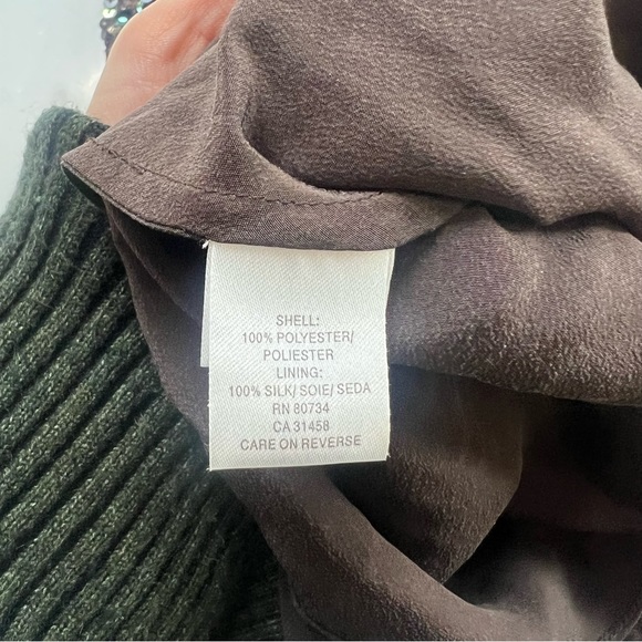 BCBGMaxAzria women’s brown sequin y2k skirt M L32-19 - Picture 6 of 6